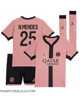 Paris Saint-Germain Nuno Mendes #25 Echipament de Fotbal Replică 2024-25 Copii Treilea (+ Șorturi)